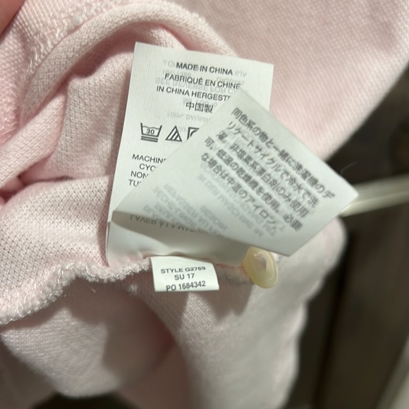 EUC J.Crew Large Tall Classic Fit Polo, Light Pink - Picture 5 of 6